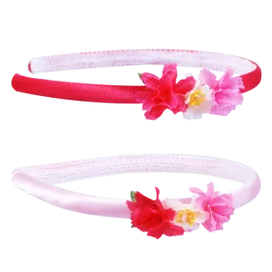 Pink Poppy Garden Fairy Headband