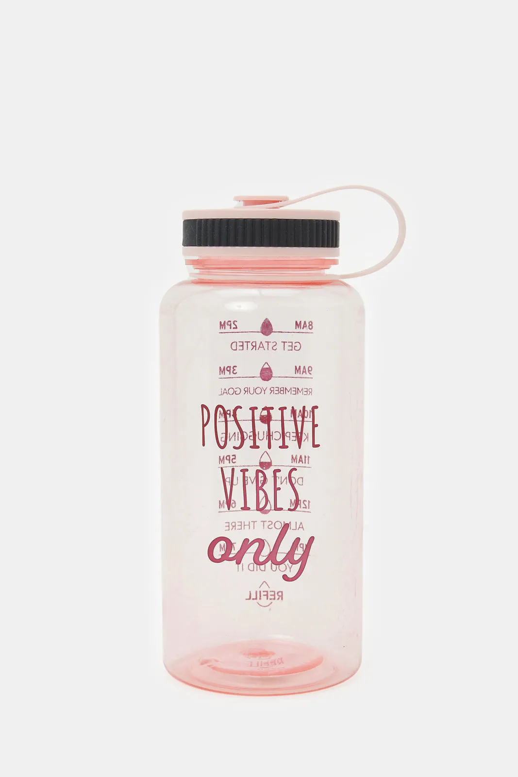 Pink Printed Sports Water Bottle