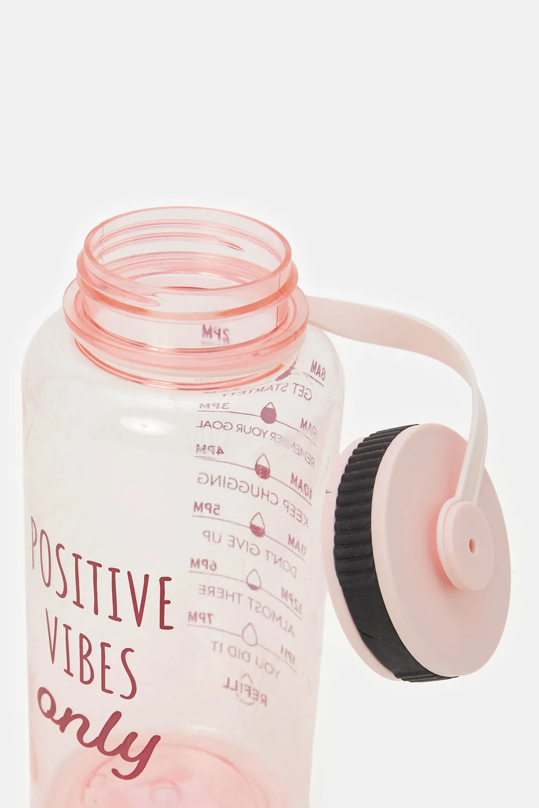 Pink Printed Sports Water Bottle