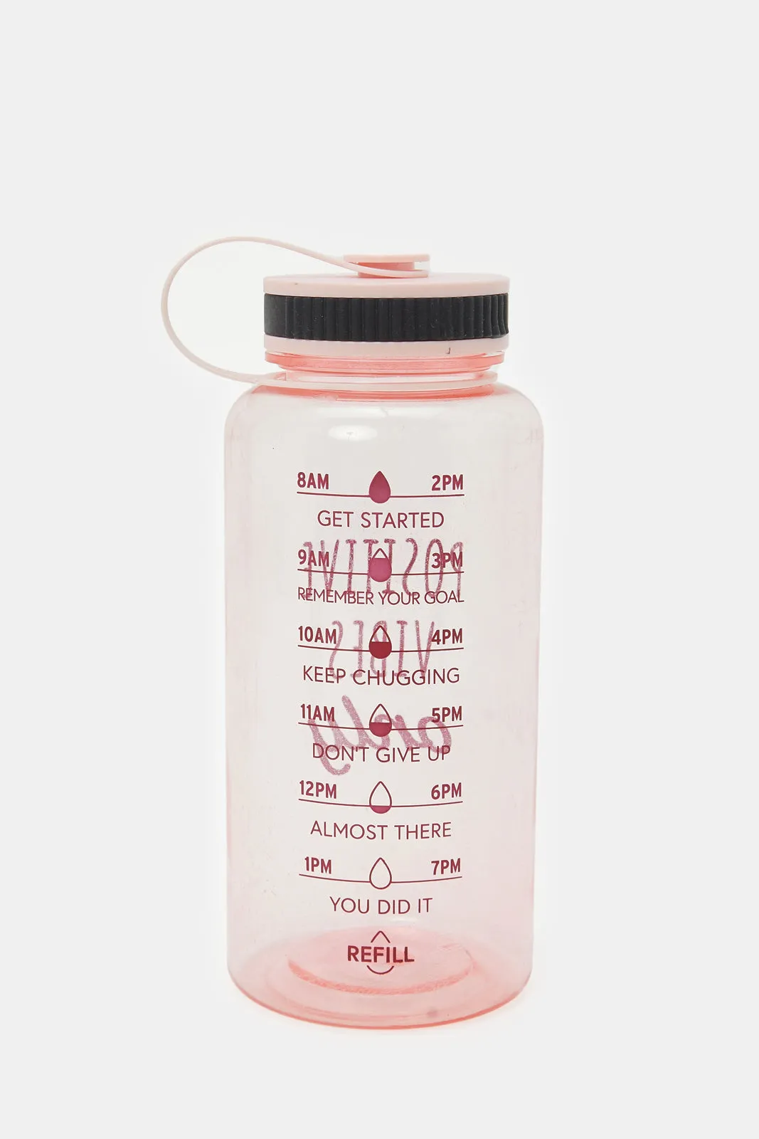 Pink Printed Sports Water Bottle