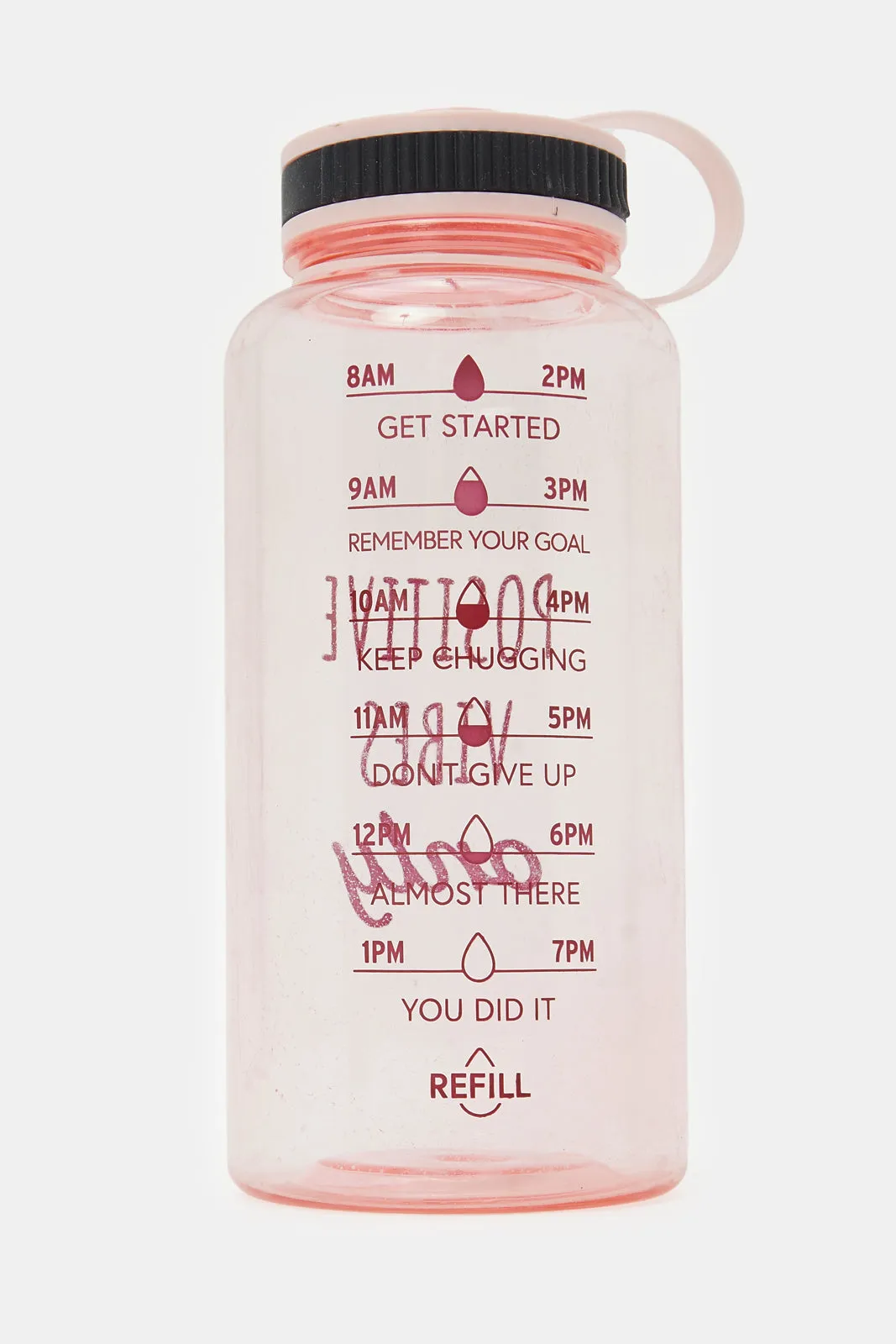 Pink Printed Sports Water Bottle