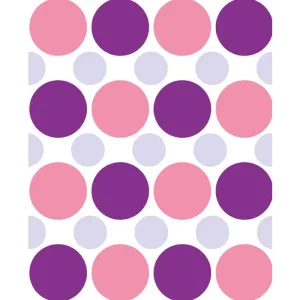 Pink, Purple & Gray Polka Dot Printed Backdrop