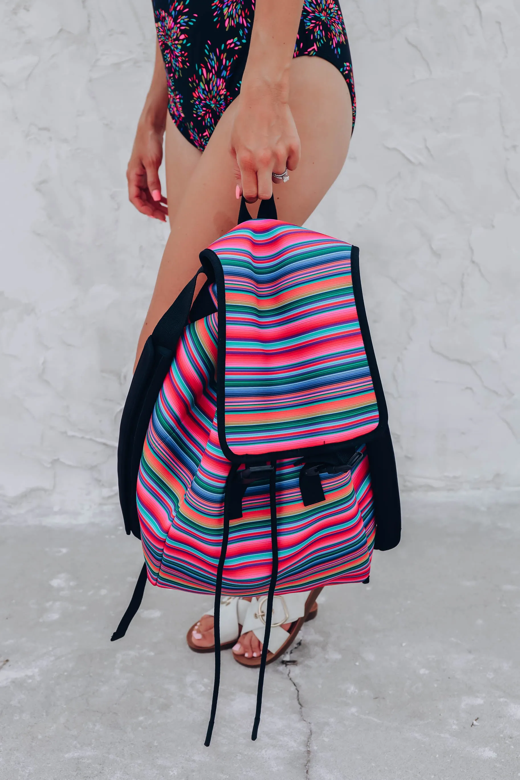 Pink Serape Backpack