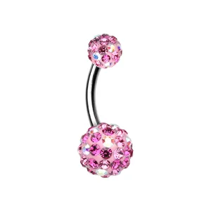 Pink Sprinkles Belly Ring