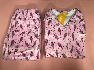 pink stars fleece set