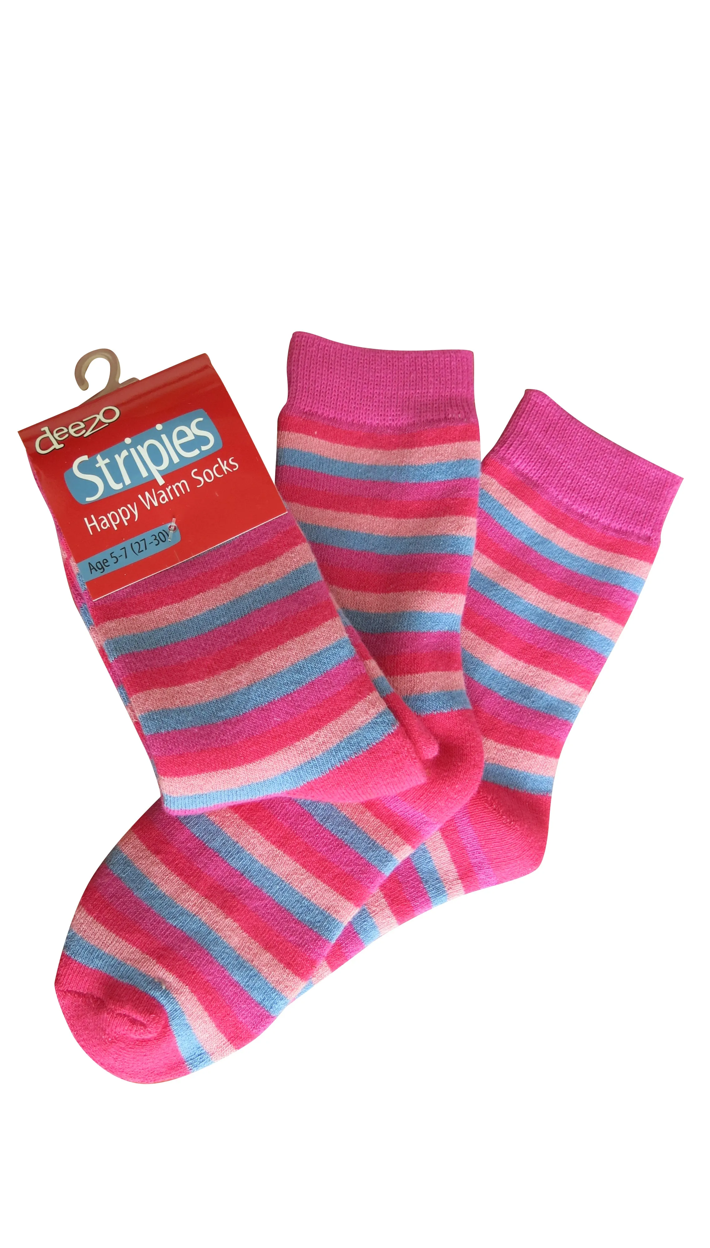 Pink Terry Socks - 3PK