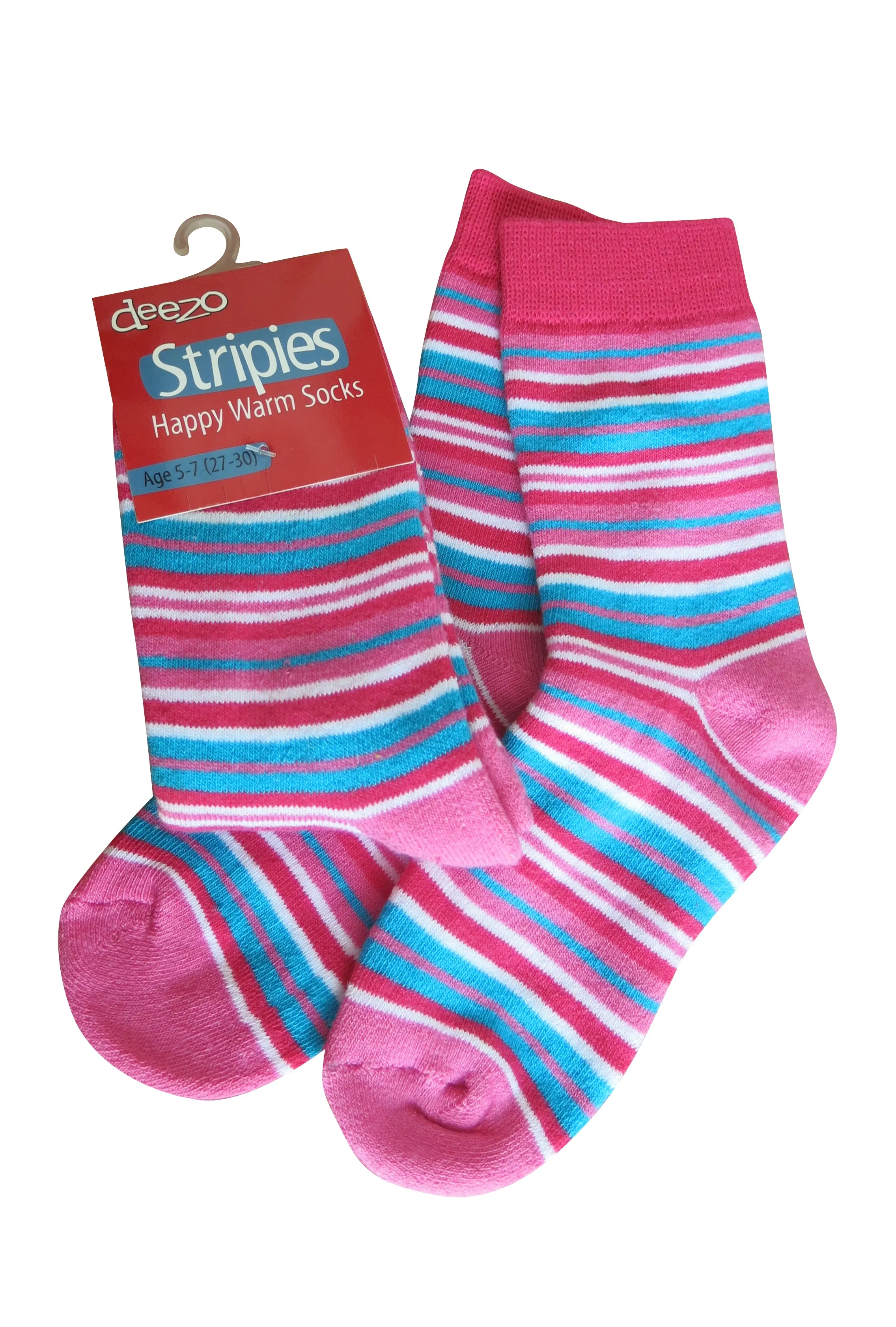 Pink Terry Socks - 3PK