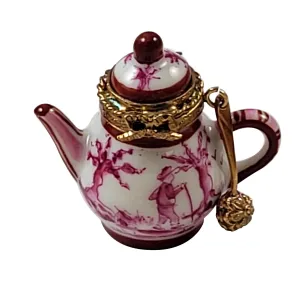 Pink Toile Teapot