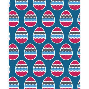 Pink, White & Blue Eggs Printed Backdrop