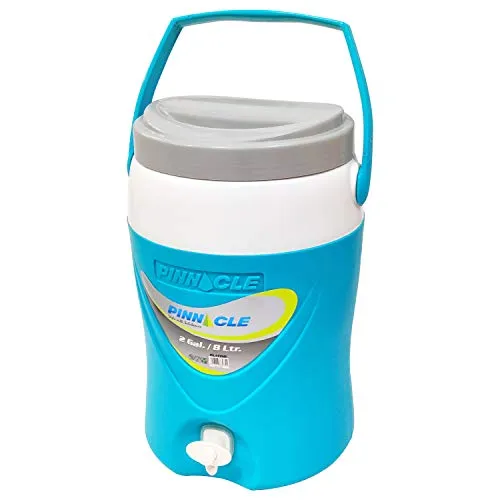 Pinnacle Platino Insulated Water Jug with Spout & Handle | Water Camper | BPA Free | Keeps Water Cold & Fresh | Hot and Cold | Easy to Carry (8 Litre, Blue)