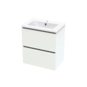 Pinnacle Slim 600 Double Drawer Wall Vanity