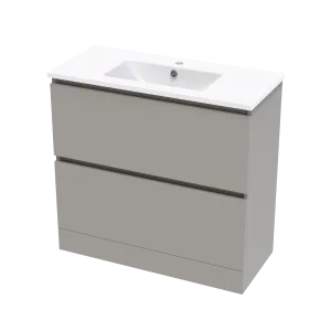 Pinnacle Slim 900 Double Drawer Floor Vanity