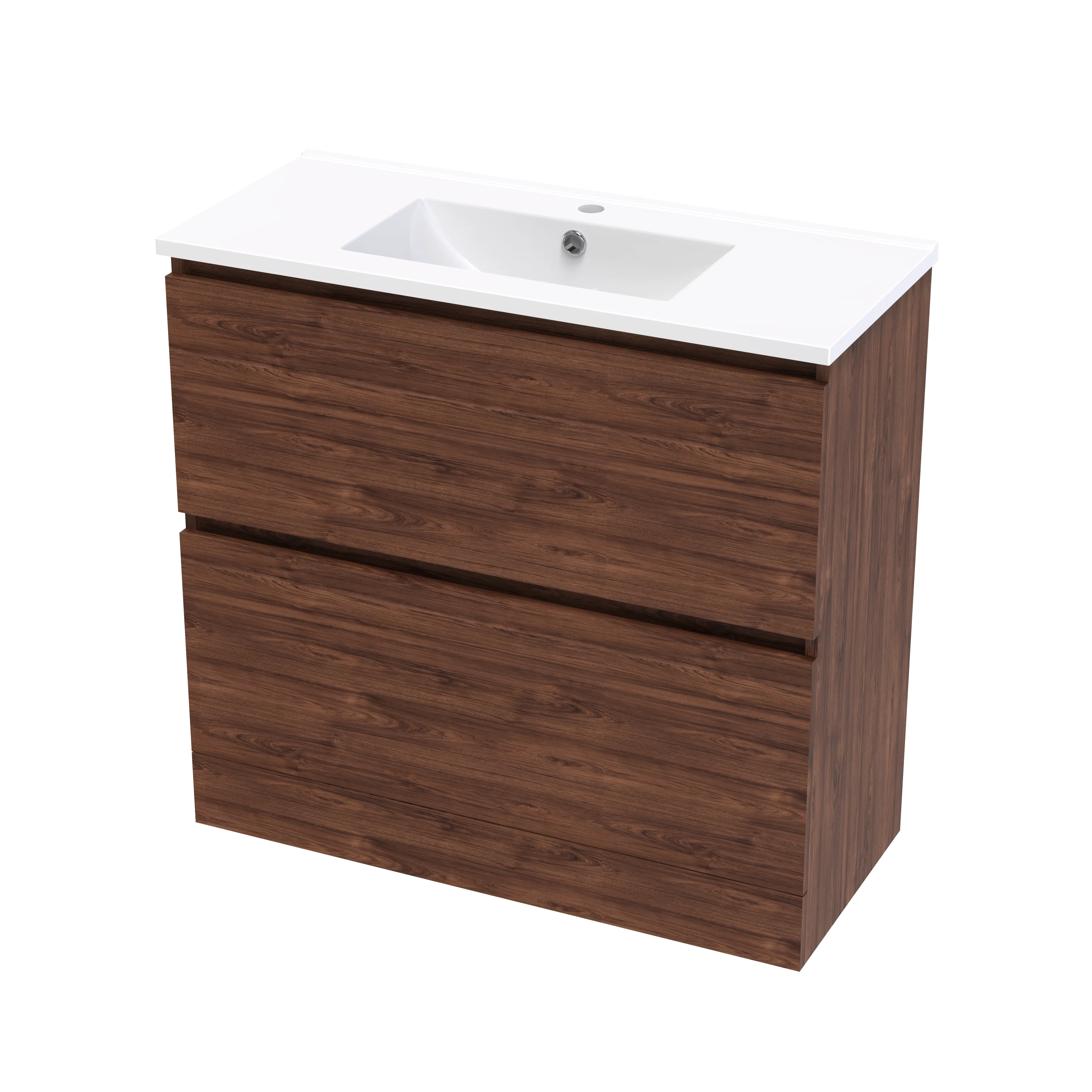 Pinnacle Slim 900 Double Drawer Floor Vanity