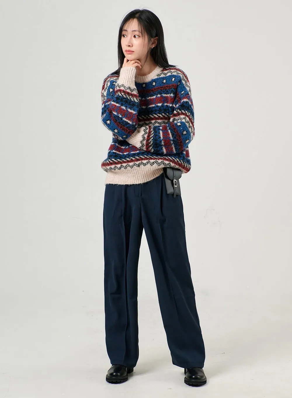 Pintuck Wide Pants OF405