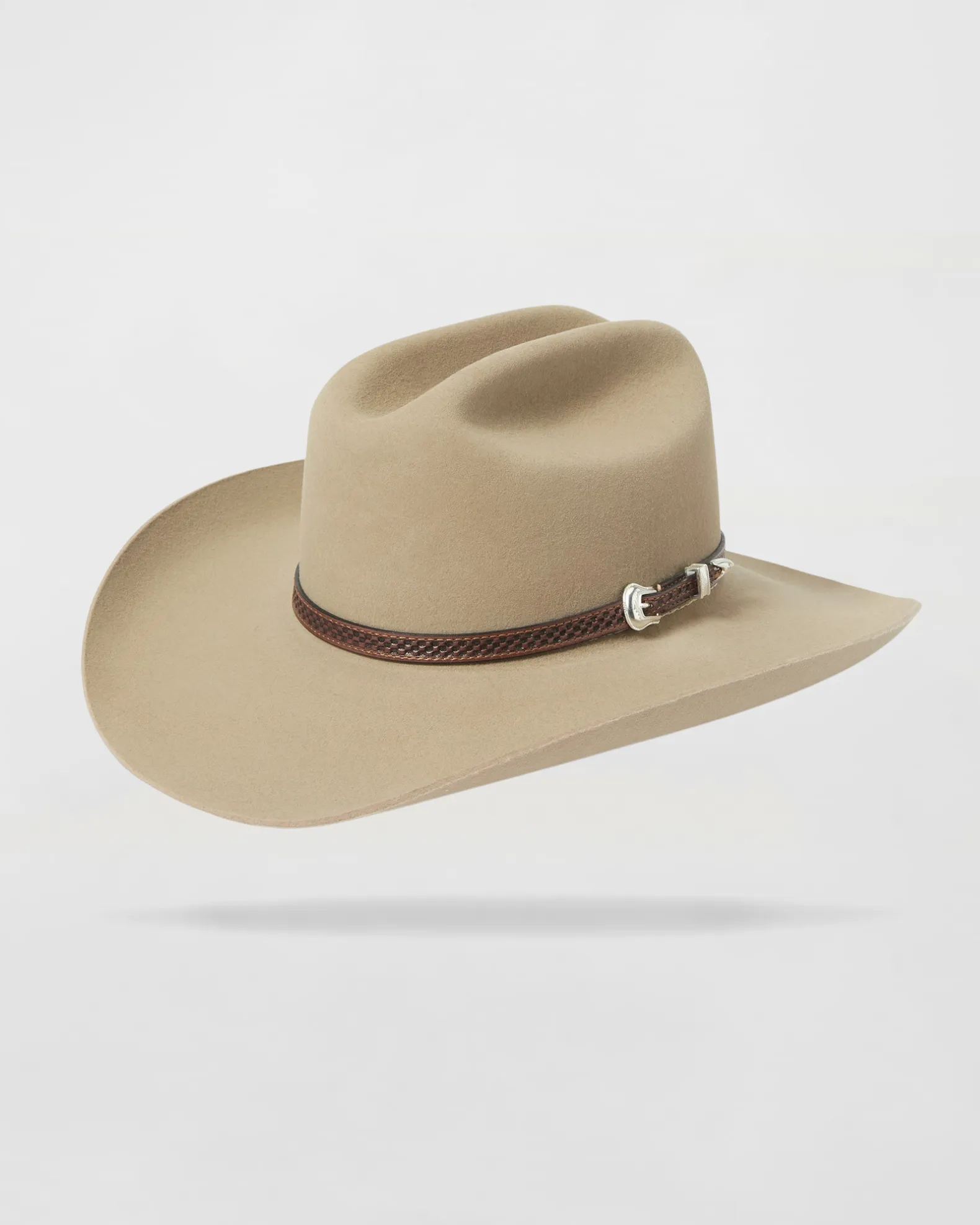 Pioneer Pathway Line Felt Cowboy Hat in Tan