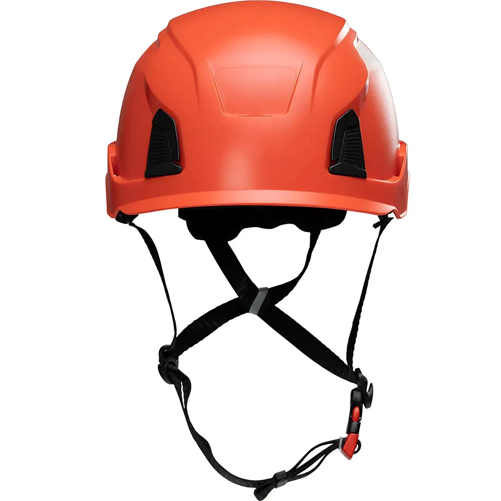 PIP 280-HP1491RM-15 Industrial Climbing Helmet with Mips Technology, ABS Shell, EPS Foam Impact Liner, HDPE Suspension, Wheel Ratchet Adjustment and 4-Point Chin Strap