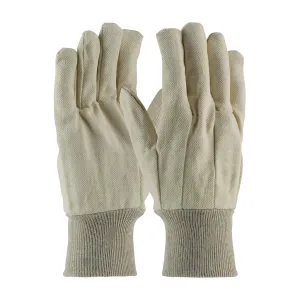 PIP 90-910 Premium Grade Cotton Canvas Single Palm Glove - Knit Wrist