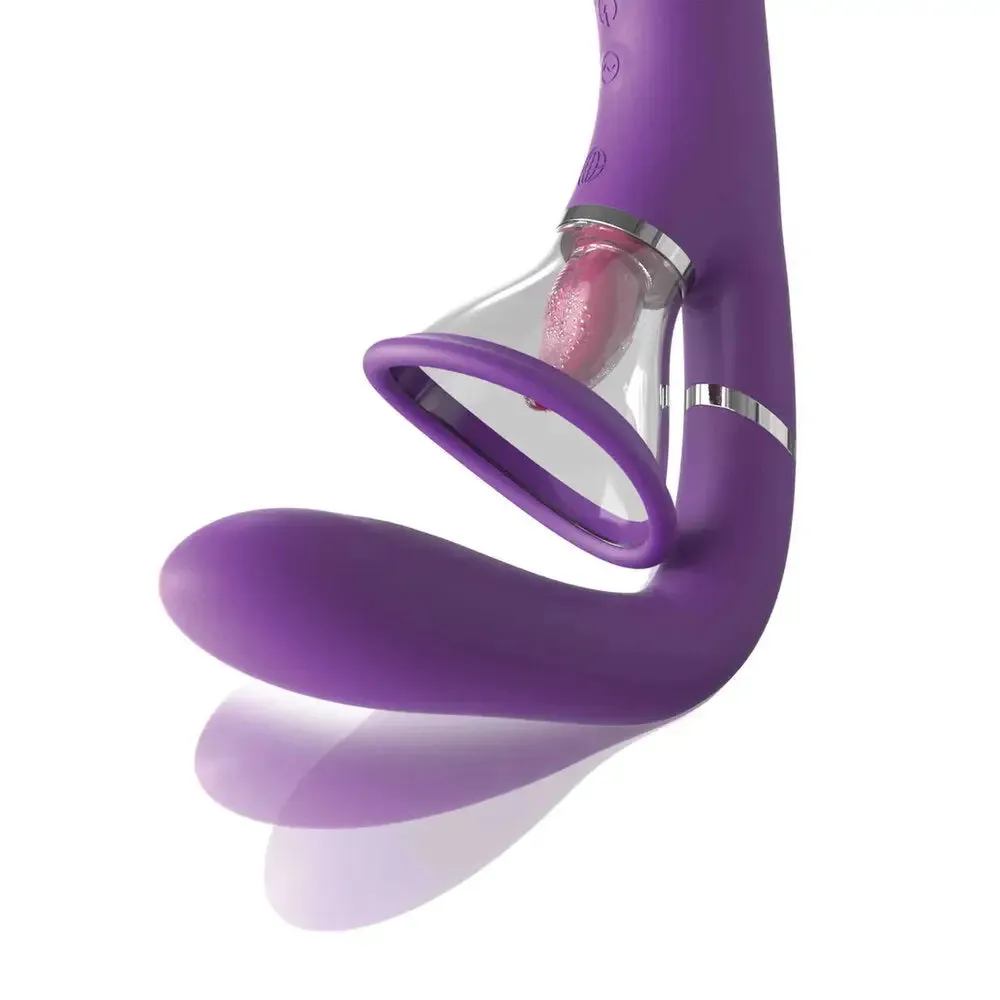 Pipedream Silicone Purple Rechargeable G-spot and Clitoral Vibrator