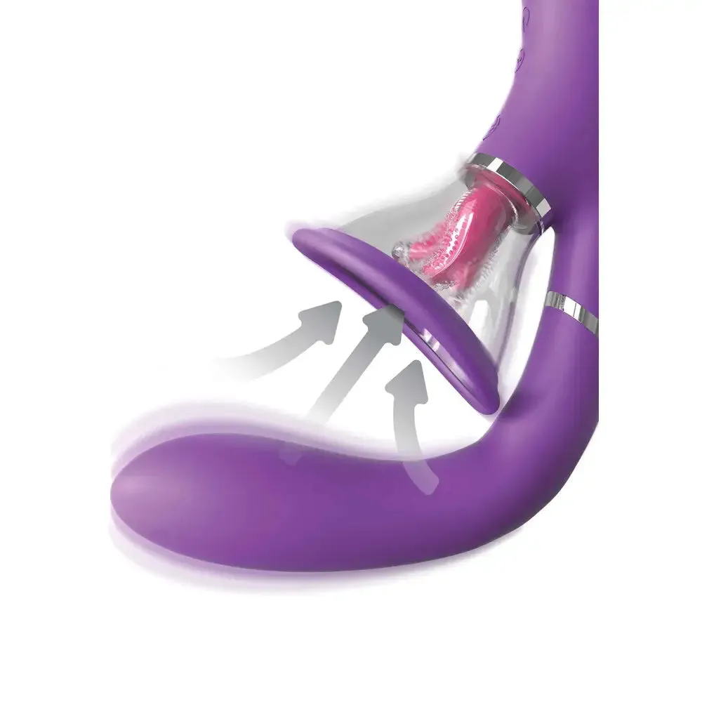 Pipedream Silicone Purple Rechargeable G-spot and Clitoral Vibrator