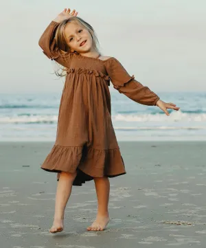 Pippa Dress (mocha muslin)