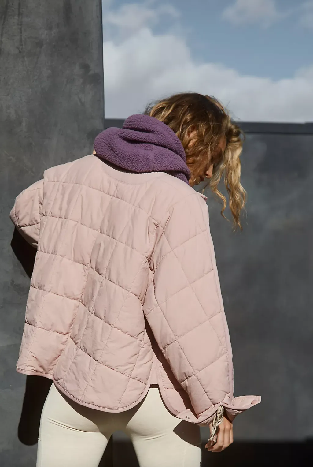 Pippa Packable Puffer Jacket, Mauve Swoon