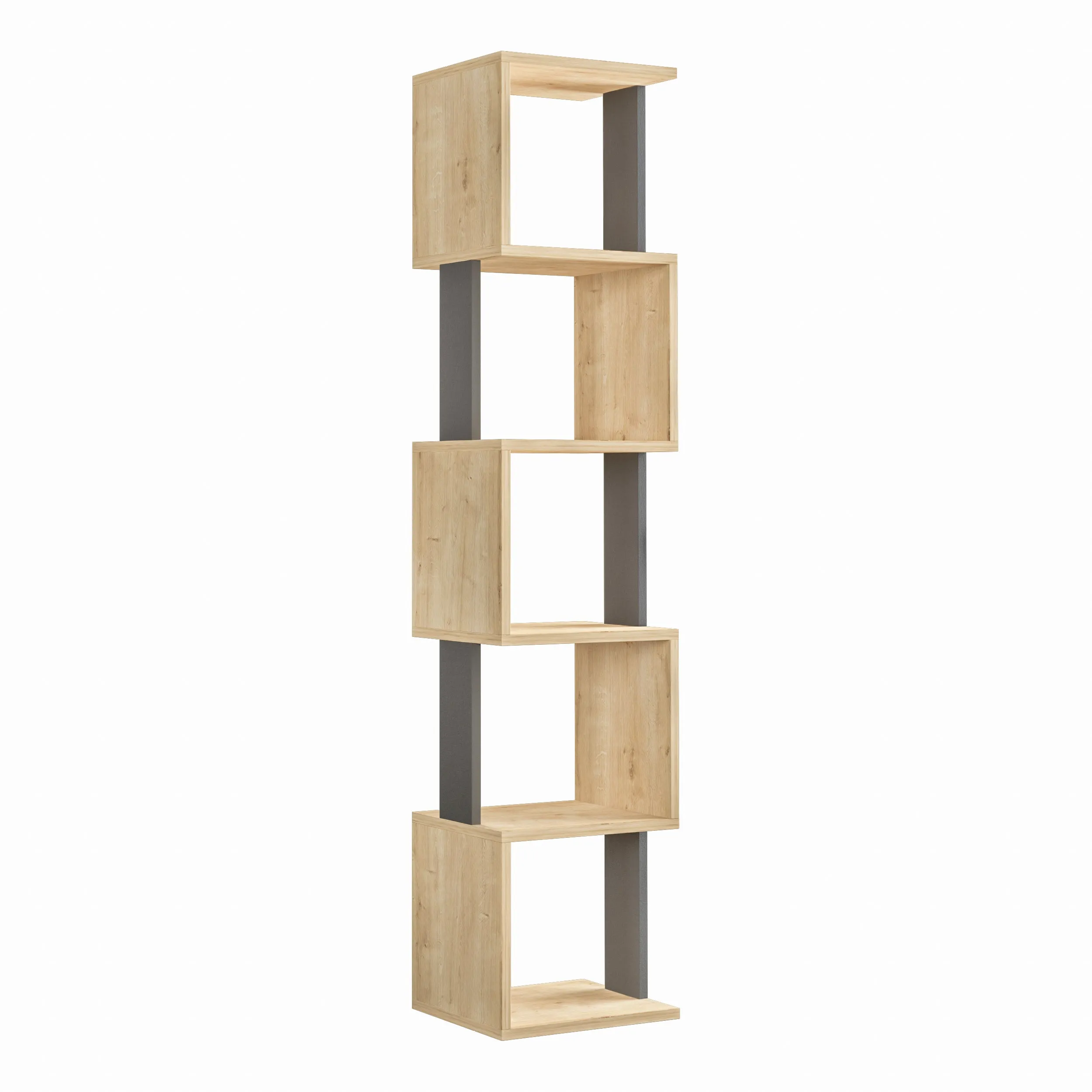 Piri Modern Bookcase Display Unit Tall 161cm