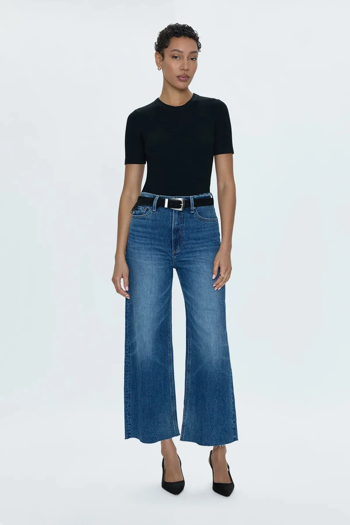 PIS Lana Crop High Rise Ultra Wide Leg Jeans