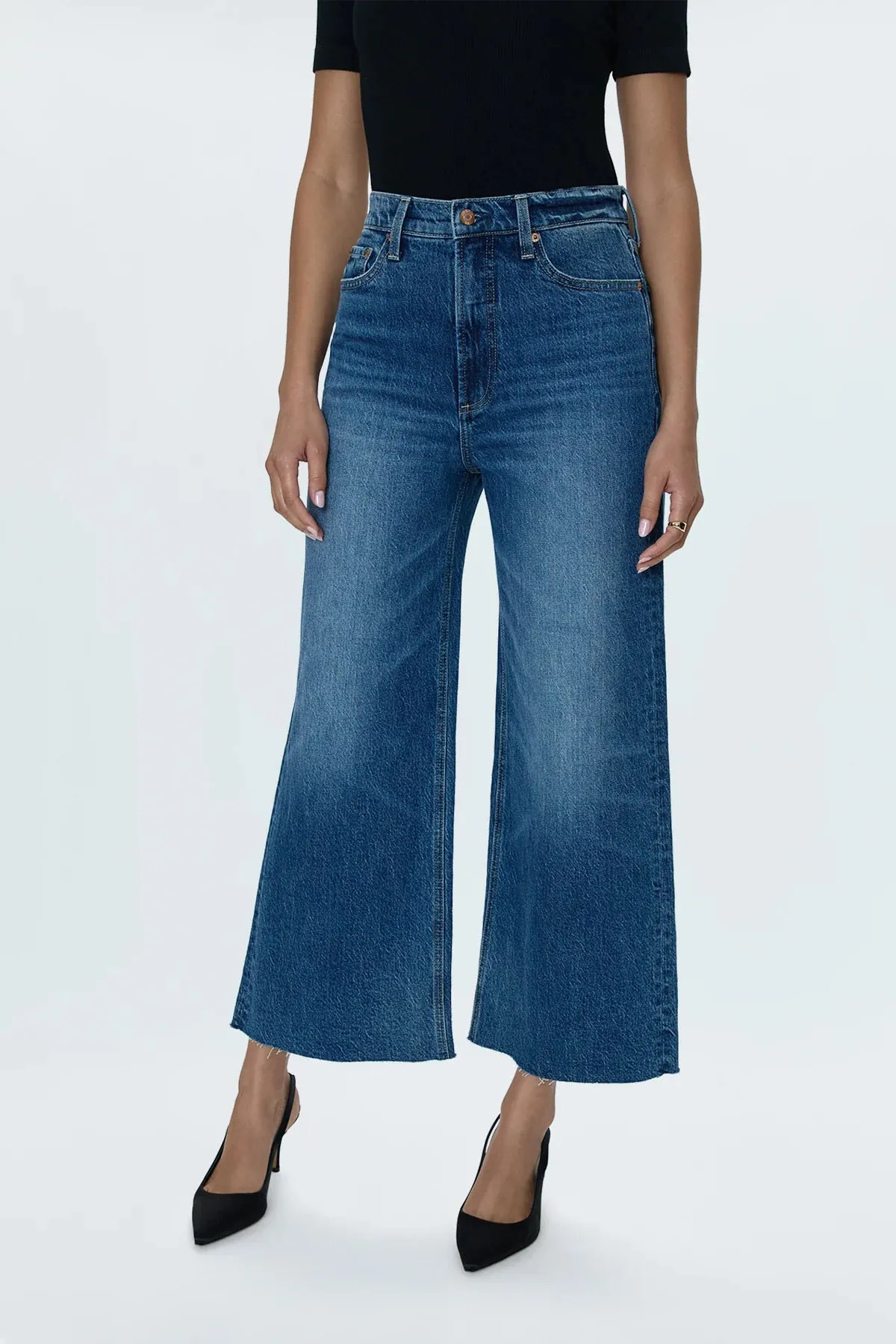 PIS Lana Crop High Rise Ultra Wide Leg Jeans