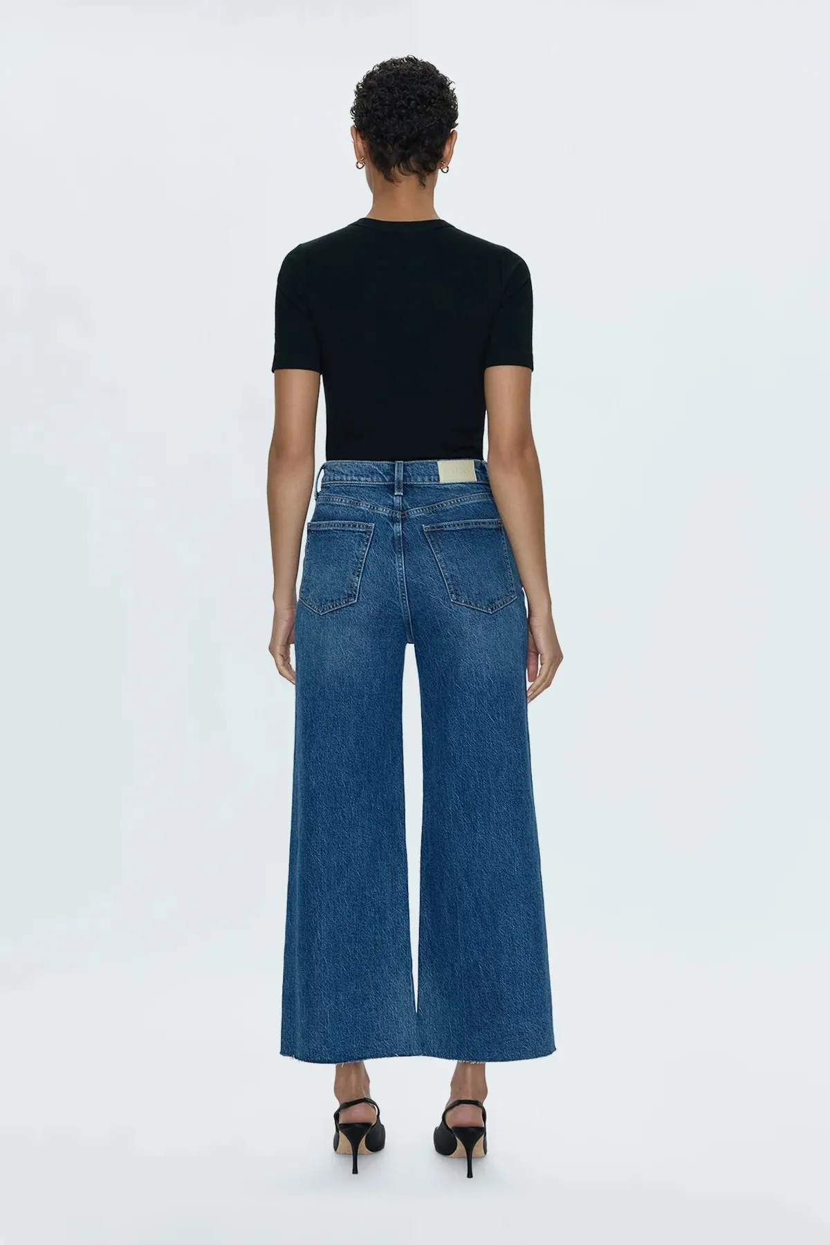 PIS Lana Crop High Rise Ultra Wide Leg Jeans