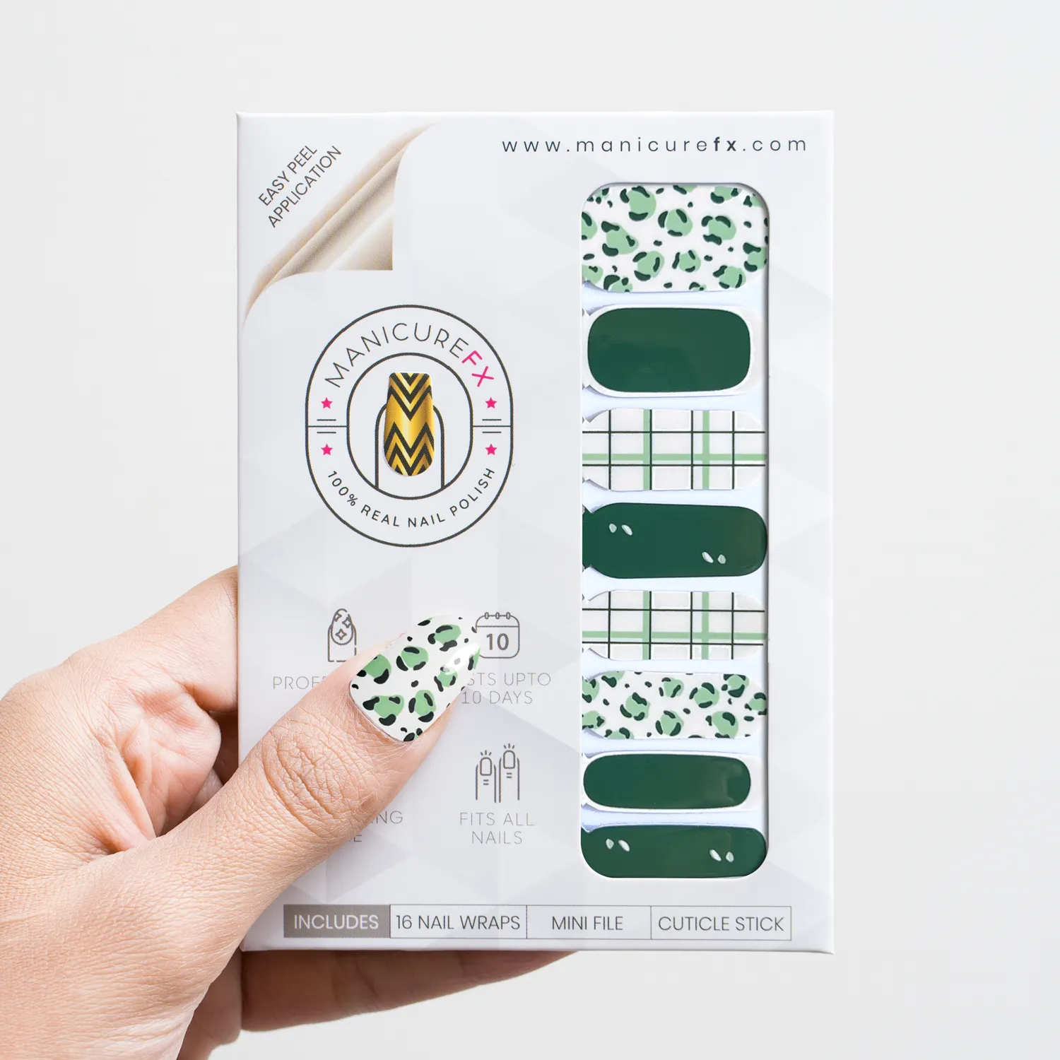 Pistachio Green Nails - Pistachio Pattern - Nail Wraps (Standard)