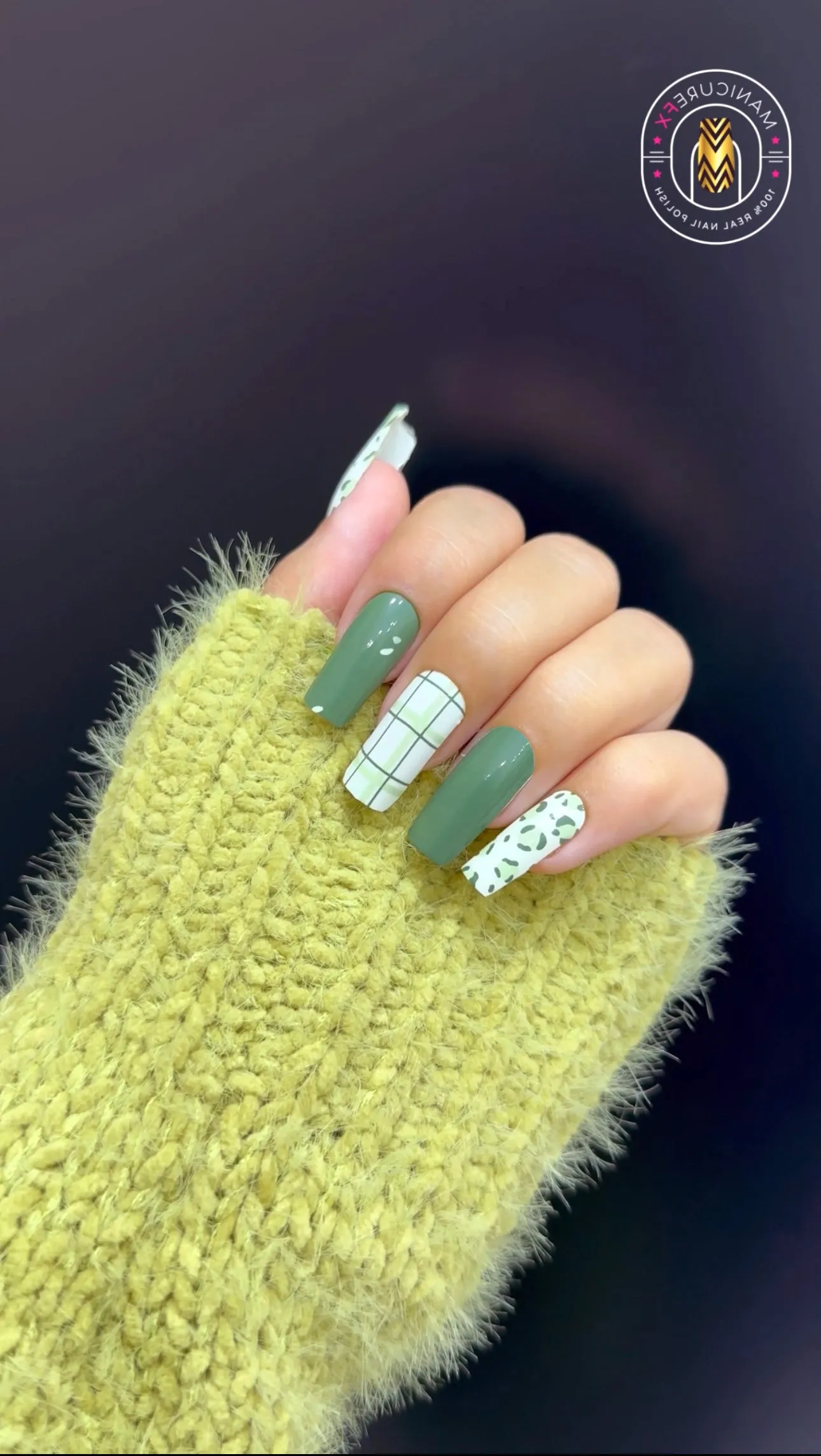 Pistachio Green Nails - Pistachio Pattern - Nail Wraps (Standard)