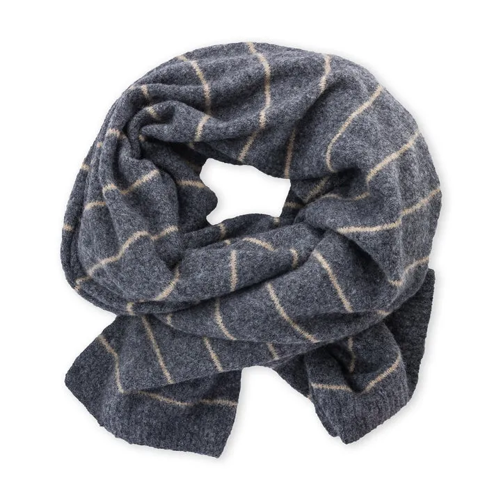 Pistil Ray Scarf in Cream & Navy