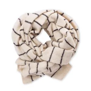 Pistil Ray Scarf in Cream & Navy