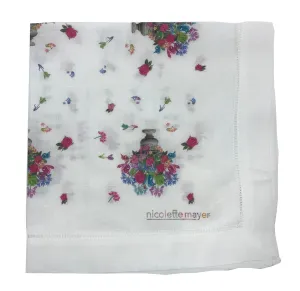 PISTILS SMALL BOUQUET 22"X22" HEMSTITCH DINNER NAPKIN, SET OF 4