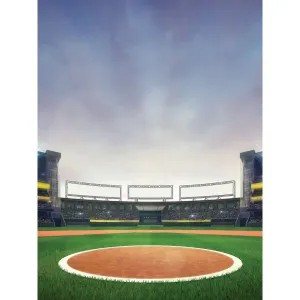 Pitchers Mound Printed Backdrop