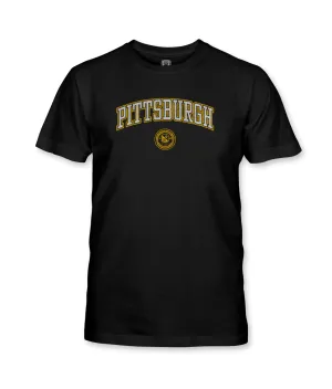 Pittsburgh Riverhounds Athletic Wordmark Youth Cotton T-Shirt - Black