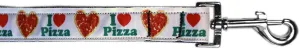 Pizza Party Nylon Pet Leash 1in By 4ft