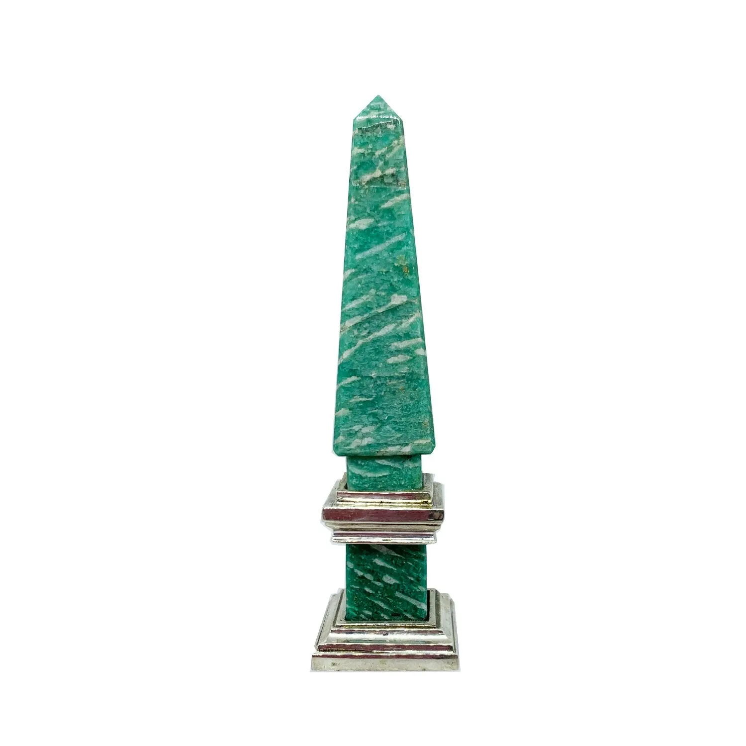 Placeholder obelisk with Amazonite and sterling silver