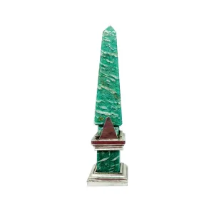 Placeholder obelisk with Amazonite and sterling silver