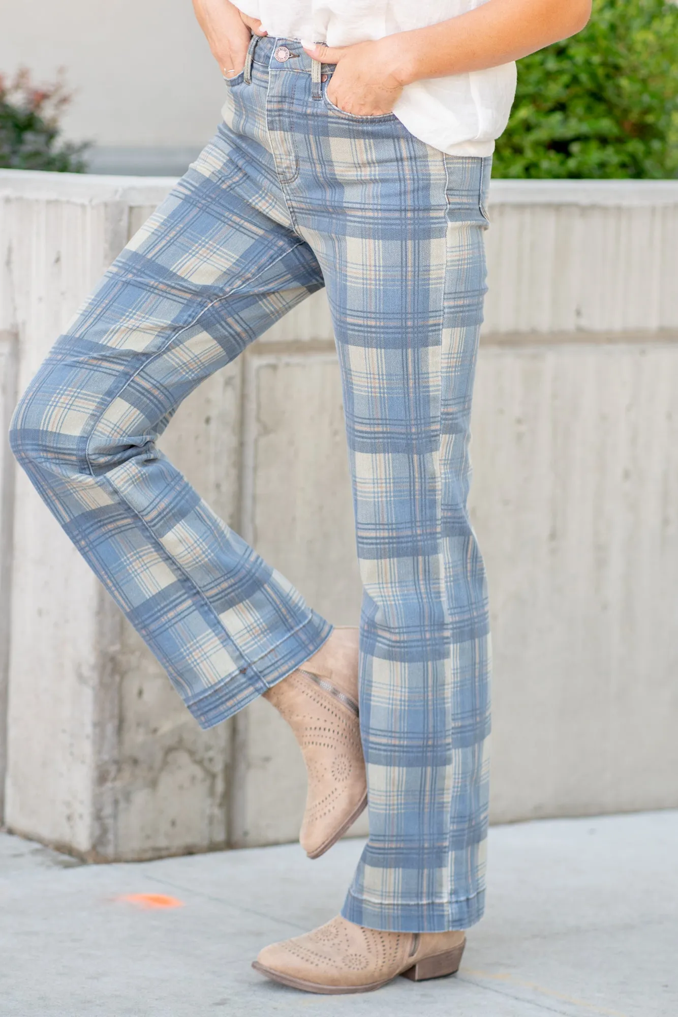 Plaid High Rise Vintage Straight