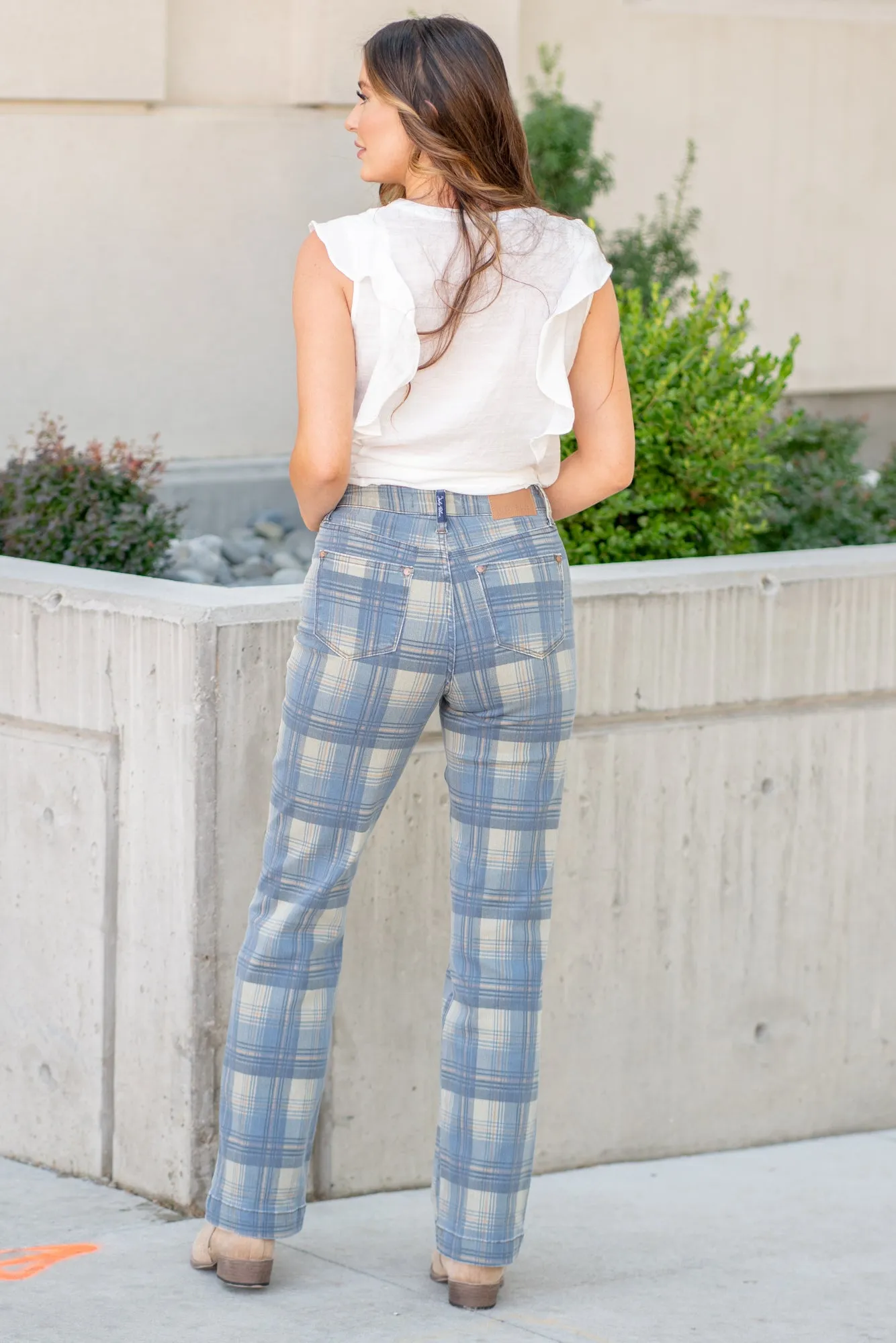 Plaid High Rise Vintage Straight