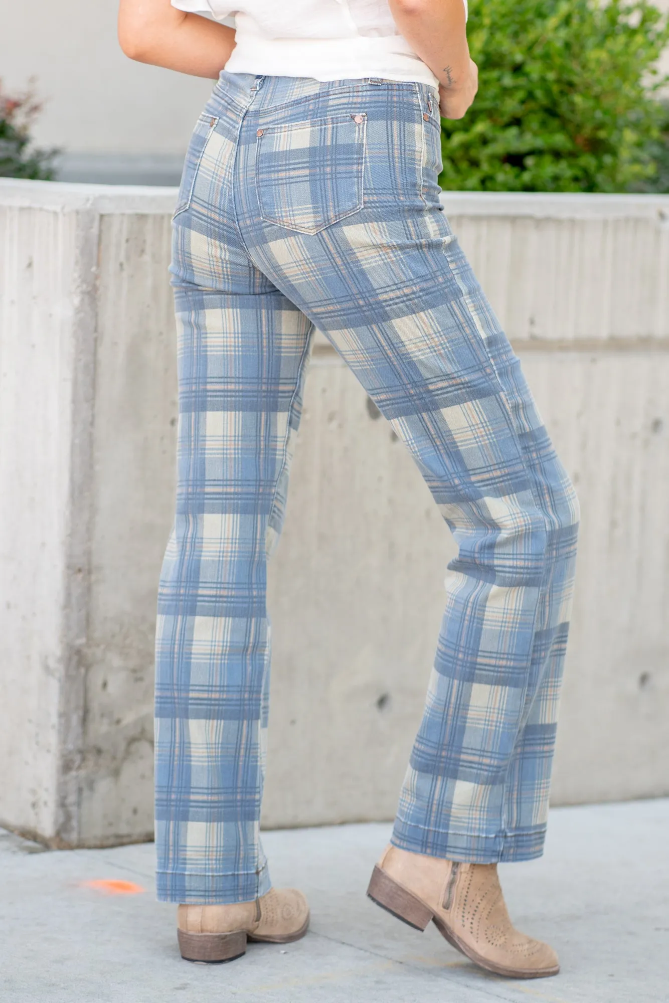 Plaid High Rise Vintage Straight