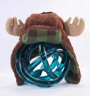 Plaid Moose Toddler Critter Cap