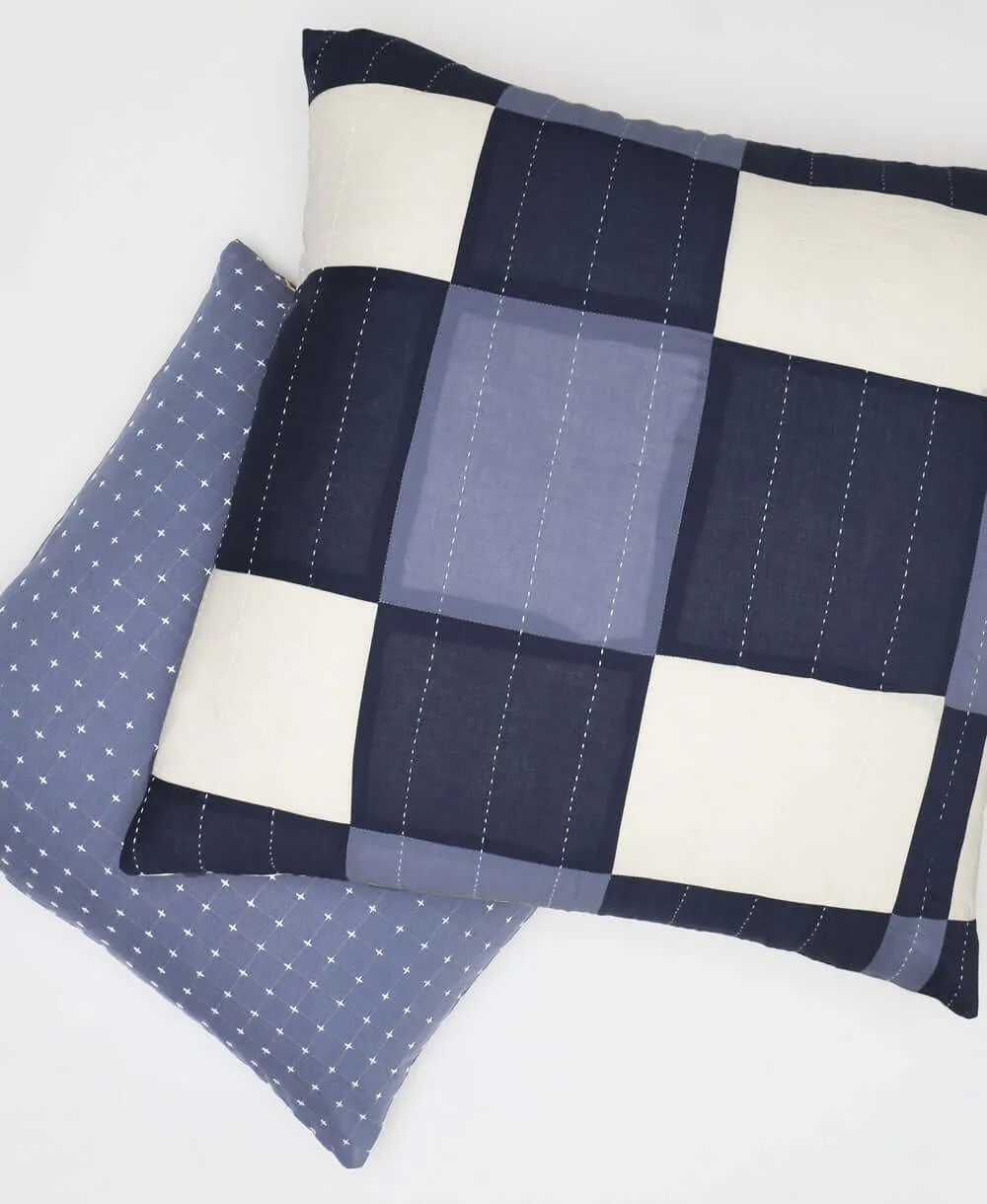 Plaid Patchwork Euro Sham