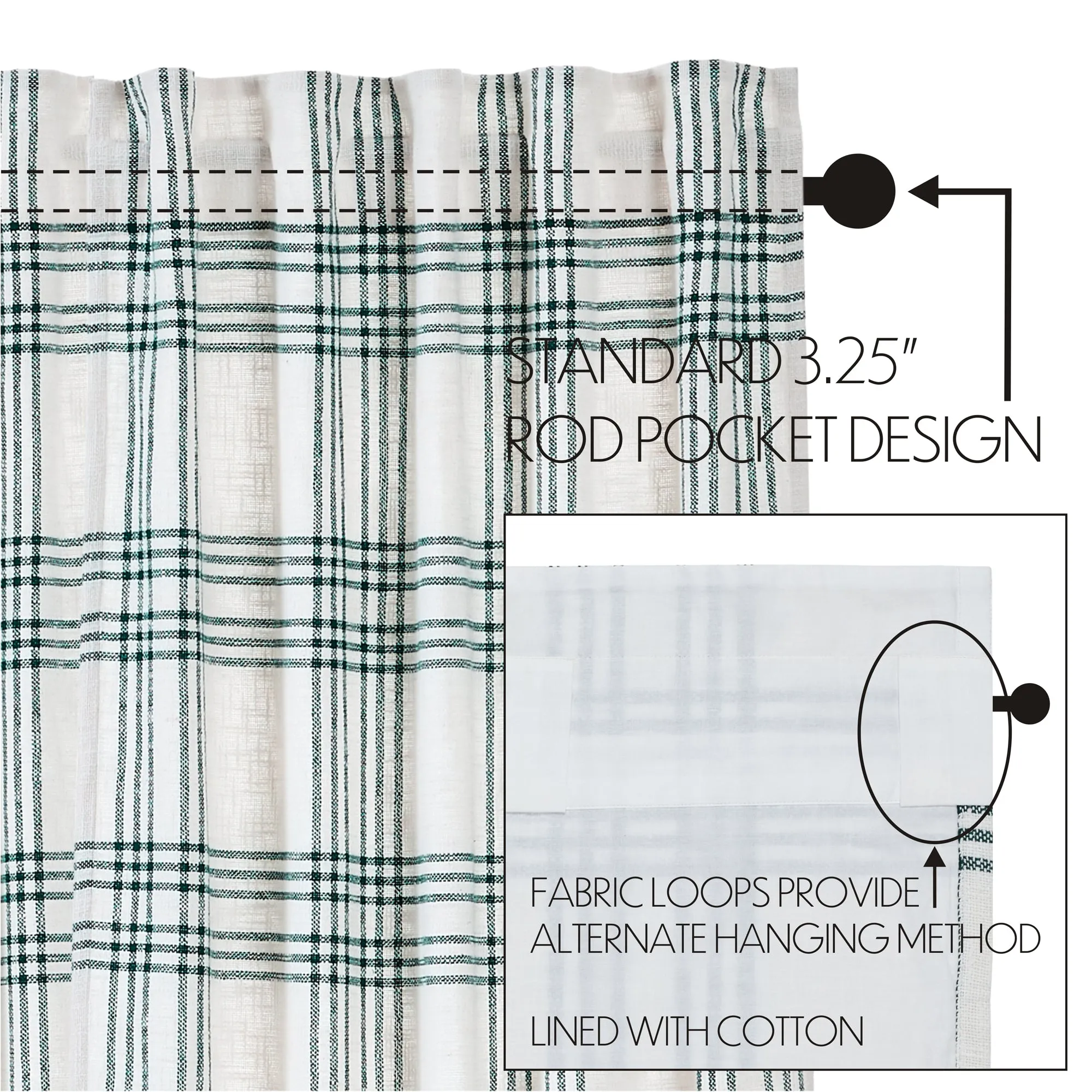 Plaid Valance