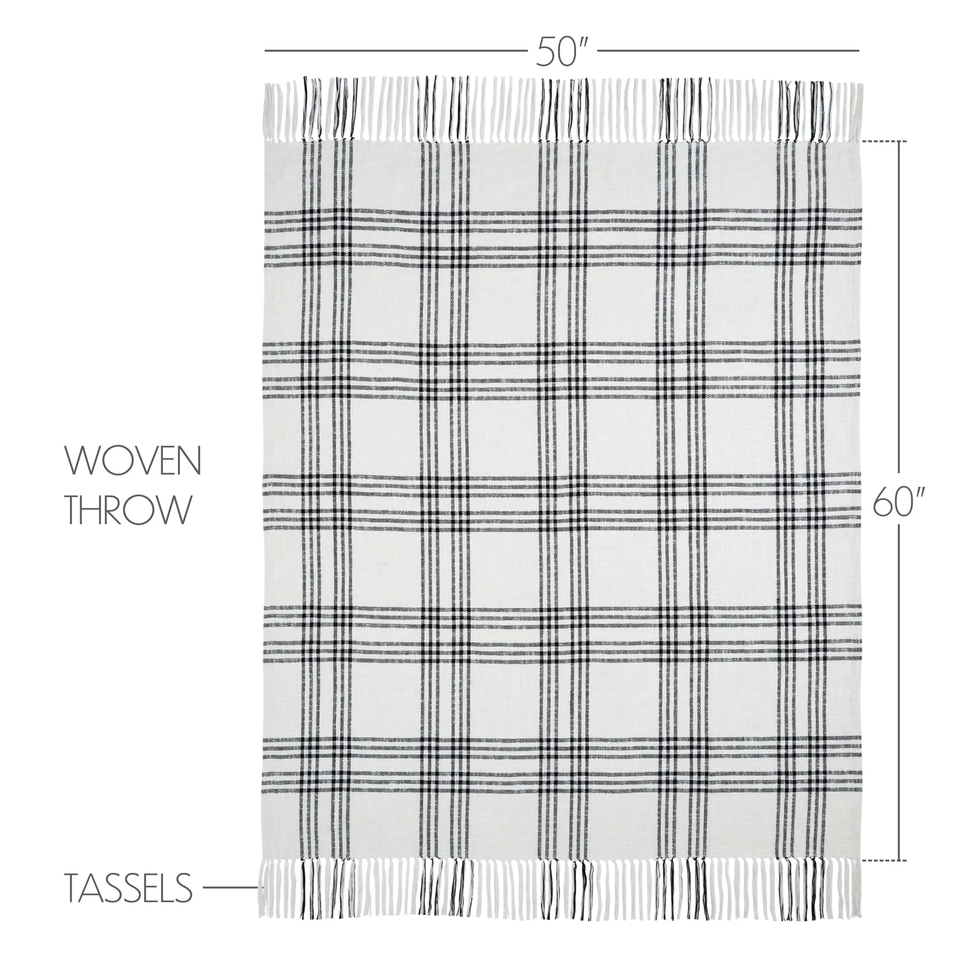 Plaid Woven Throw 50x60