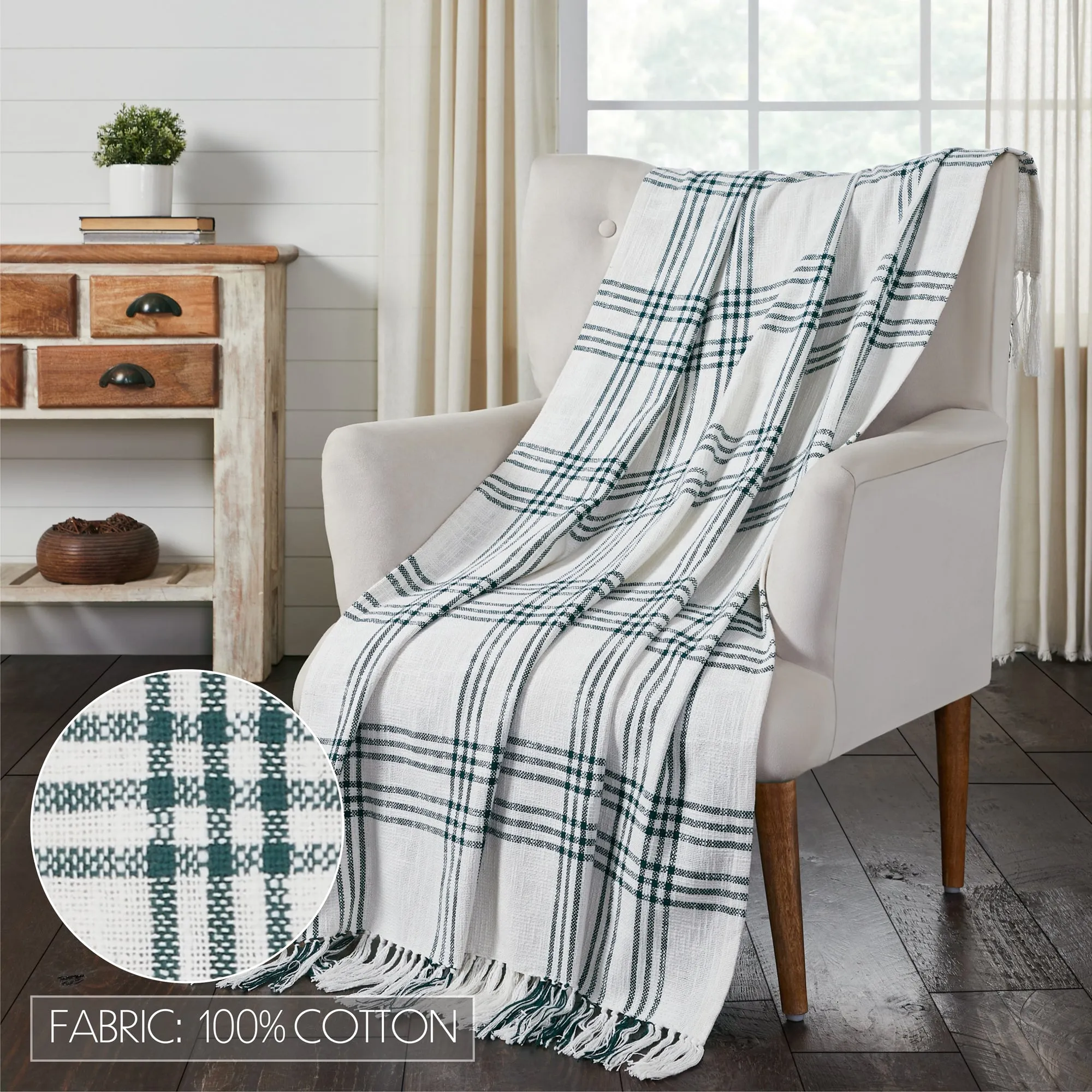 Plaid Woven Throw 50x60