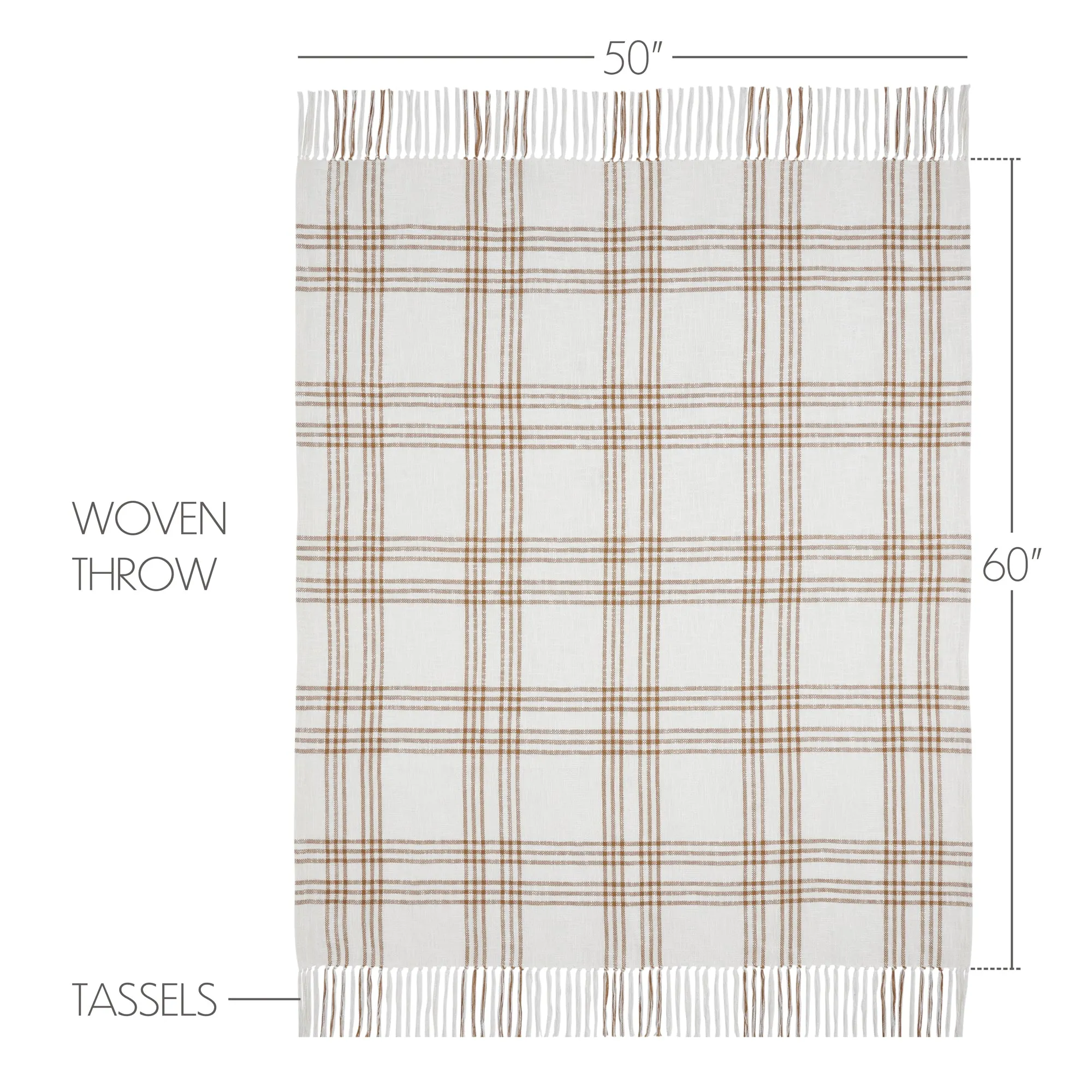 Plaid Woven Throw 50x60