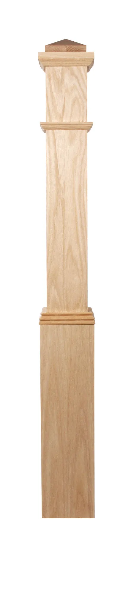 Plain Box Newel with Interchangeable Caps : C-4091