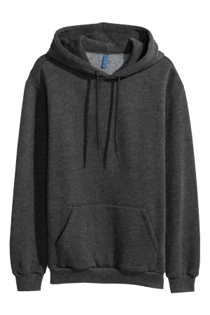 Plain Charcoal Gray Hoodie